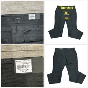 Womens Simply Vera Wang XXL Pull On Black Twill Stretch Bootcut Elastic Waist